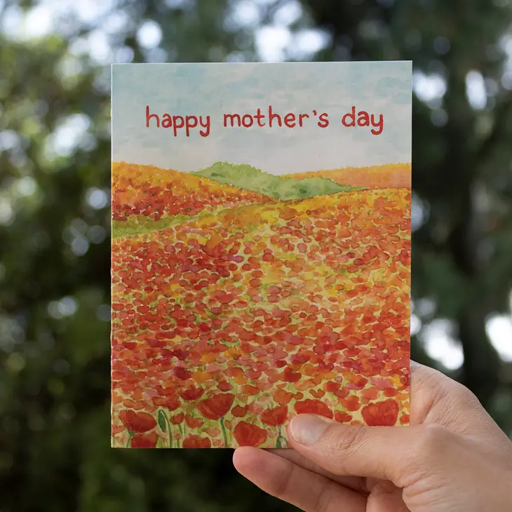 Superbloom Poppies - Happy Mother's Day Card - Image 2