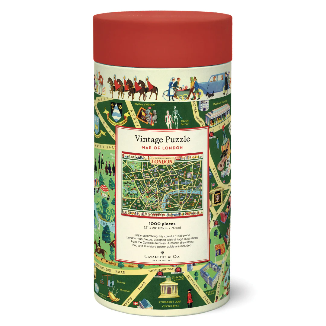 Cavallini & Co. 1000 Piece Puzzle - London Map - Image 2