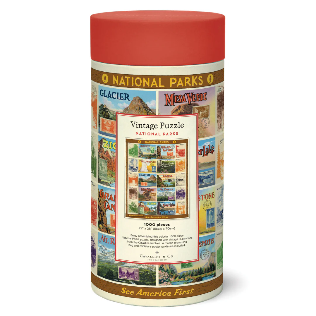 Cavallini & Co. 1000 Piece Puzzle - National Parks 2 - Image 2