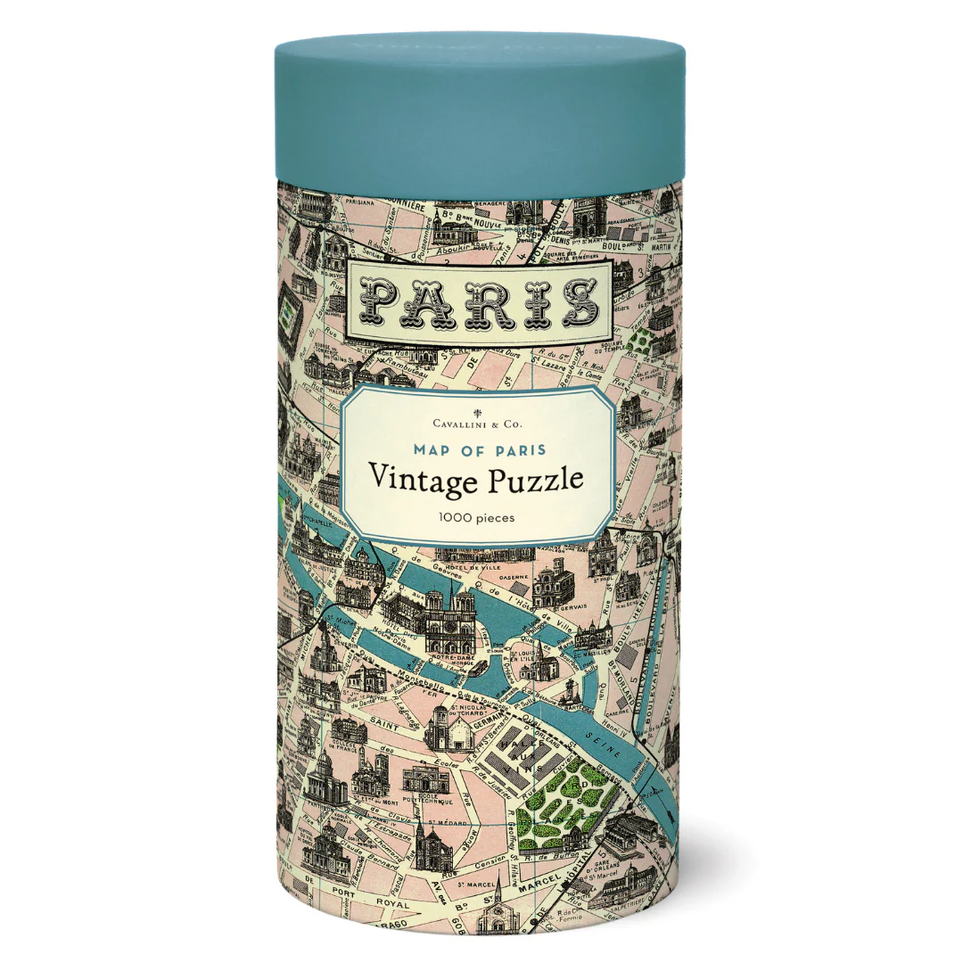 Cavallini & Co. 1000 Piece Puzzle - Paris Map