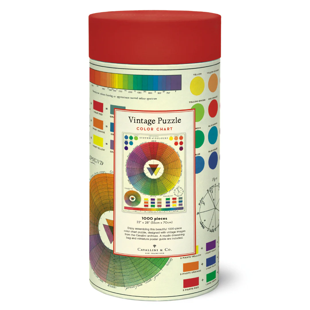Cavallini & Co. 1000 Piece Puzzle - Color Wheel - Image 2