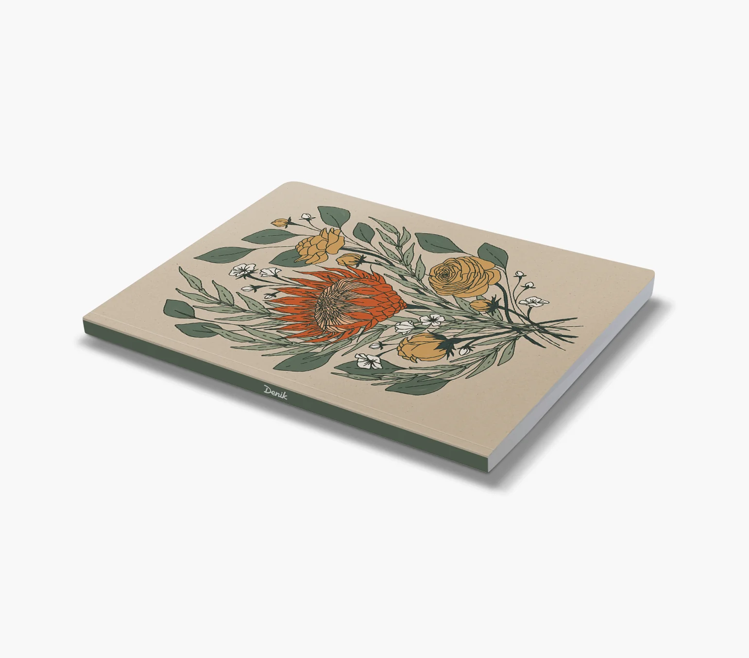 Protea Flowers Large Layflat Notebook-Lined - Image 3