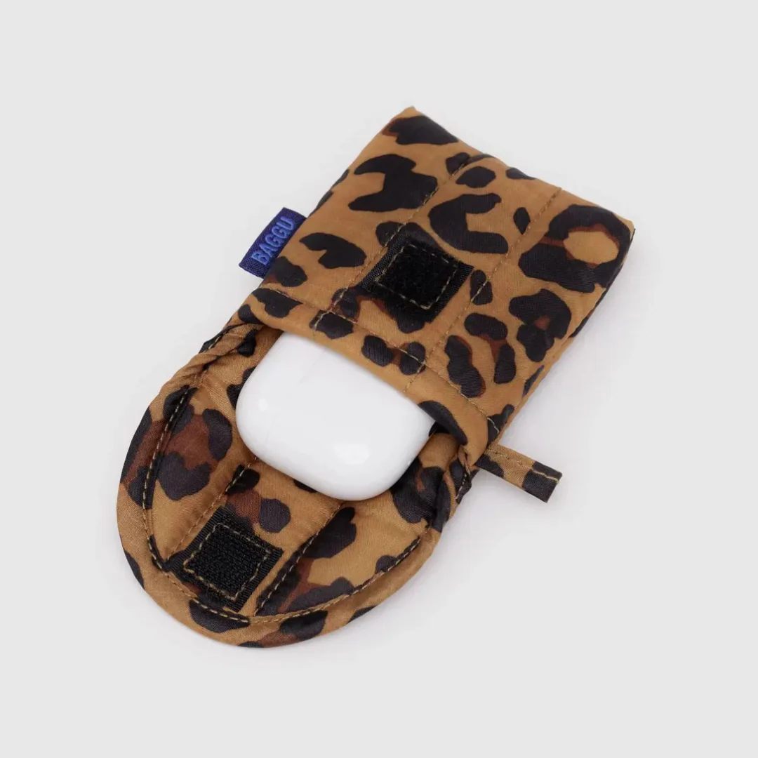 Puffy Earbuds Case - Leopard - Image 3