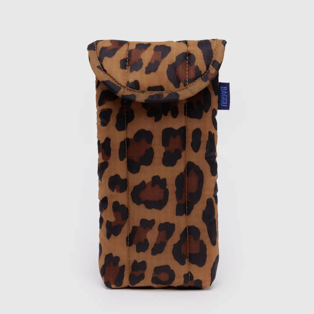 Puffy Glasses Sleeve - Leopard