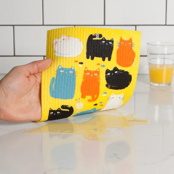 Purrfect Pals Swedish Sponge Cloth - Image 2