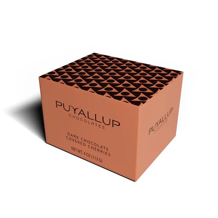 Puyallup Chocolates Dark Chocolate Covered Cherries 4 oz - Image 2