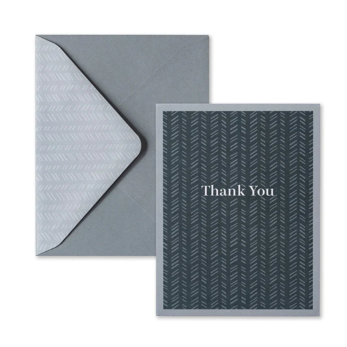 Quilted Navy - Thank You Note Cards - Image 2