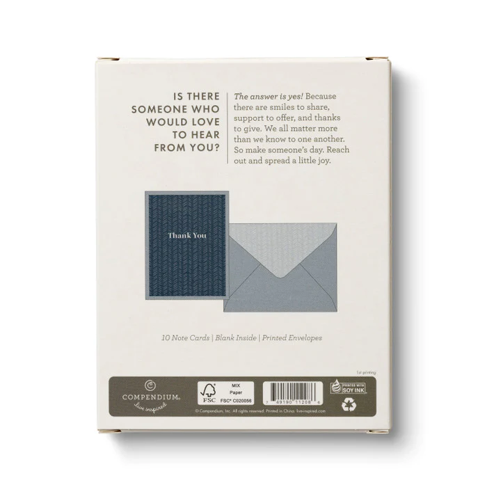 Quilted Navy - Thank You Note Cards - Image 5