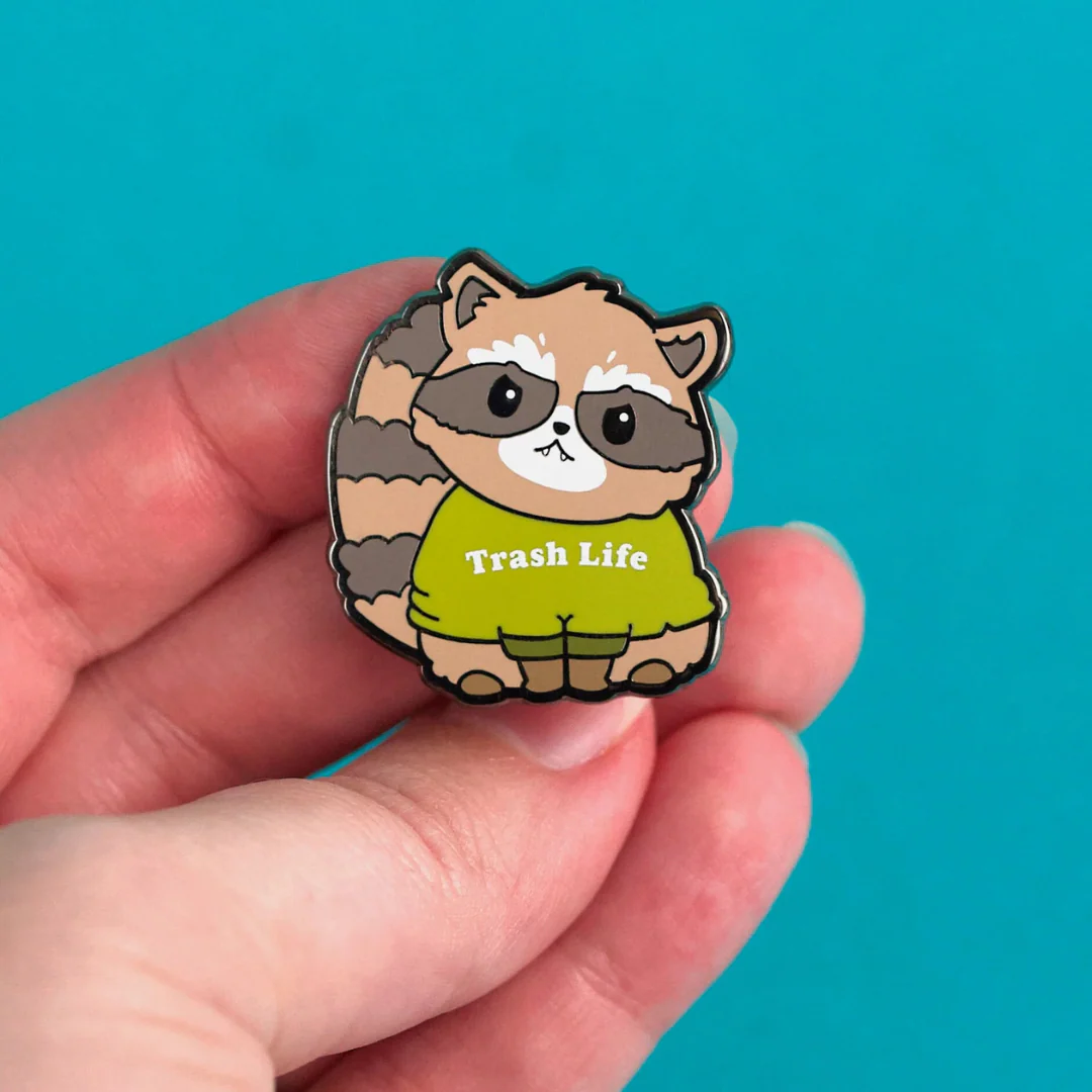 Raccoon Enamel Pin - Image 2