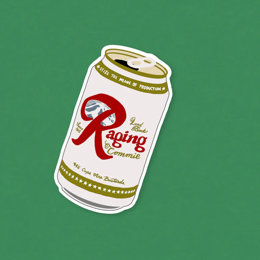 Raging Commie Sticker - Image 2