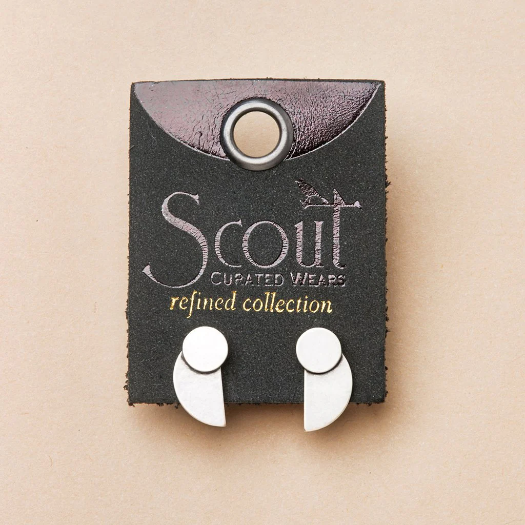 Refined Earring Collection - Eclipse Stud/Sterling Silver - Image 2
