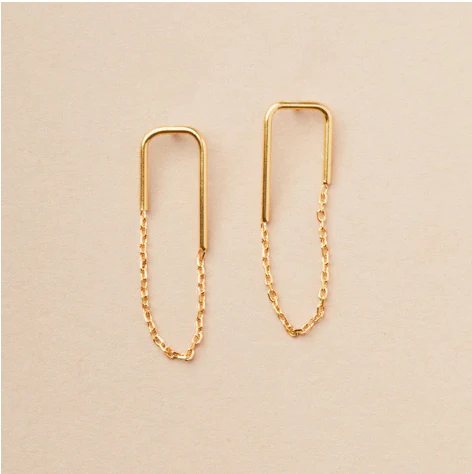 Refined Earring Collection - Filament Stud/Gold Vermeil