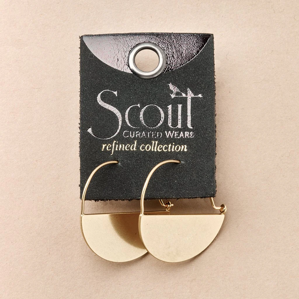 Refined Earring Collection - Lunar Hoop/Gold Vermeil - Image 2