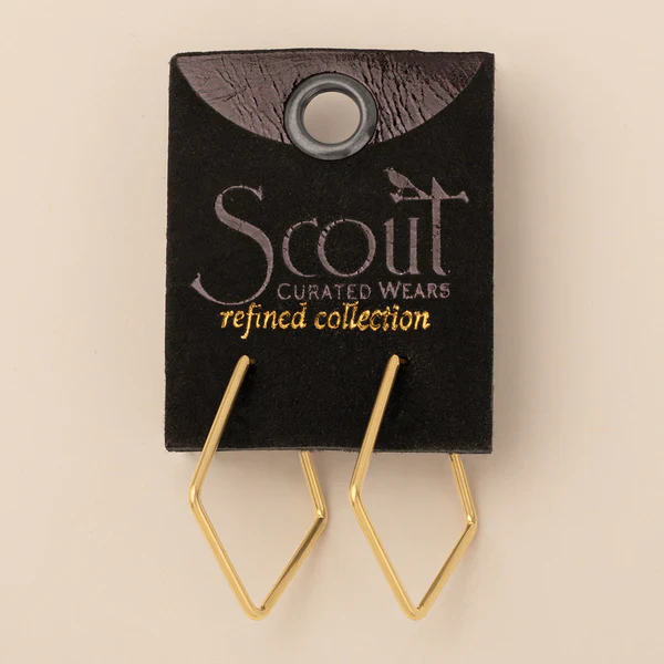 Refined Earring Collection - Orion Diamond Hoop Gold - Image 2