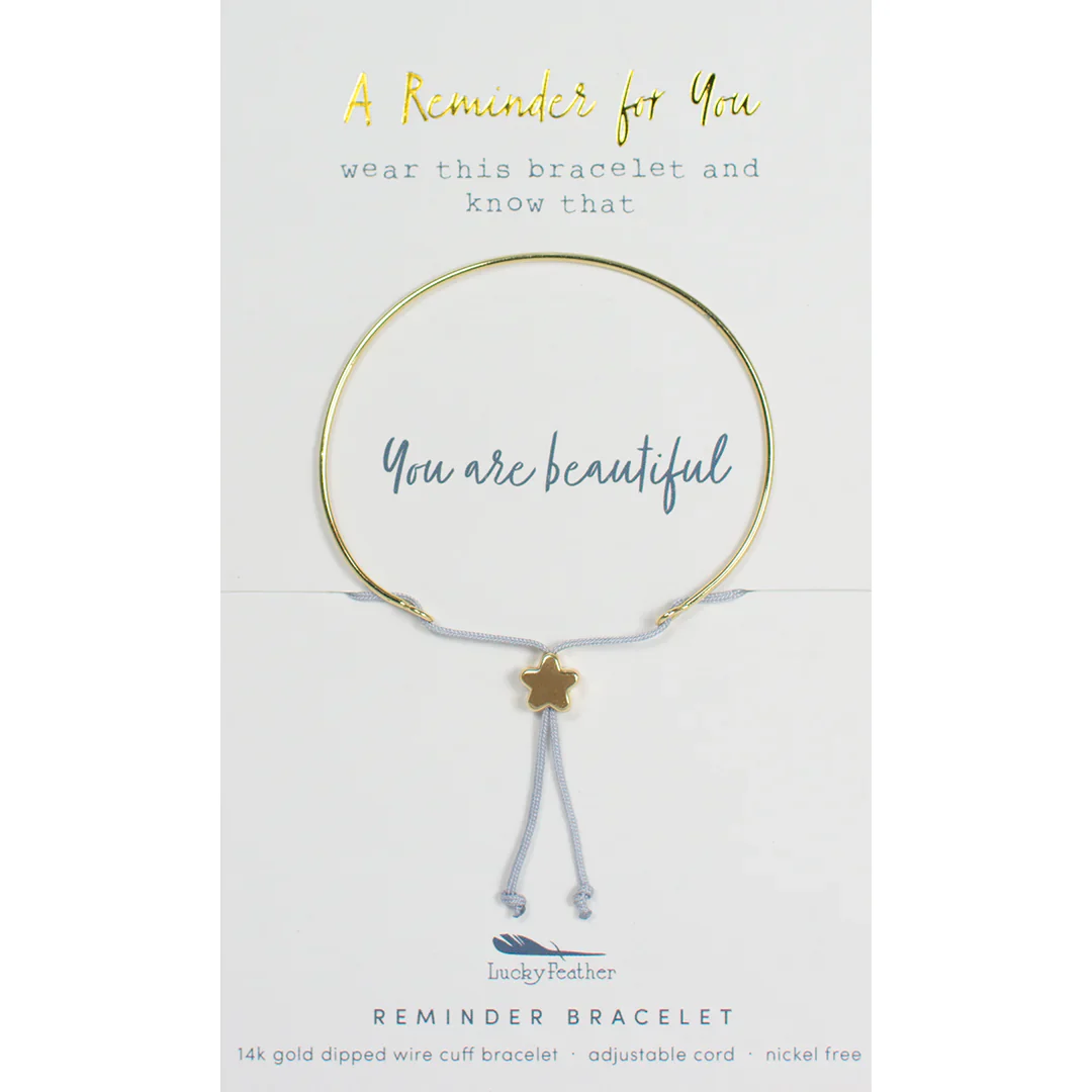 Reminder Bracelet Gold - Beautiful