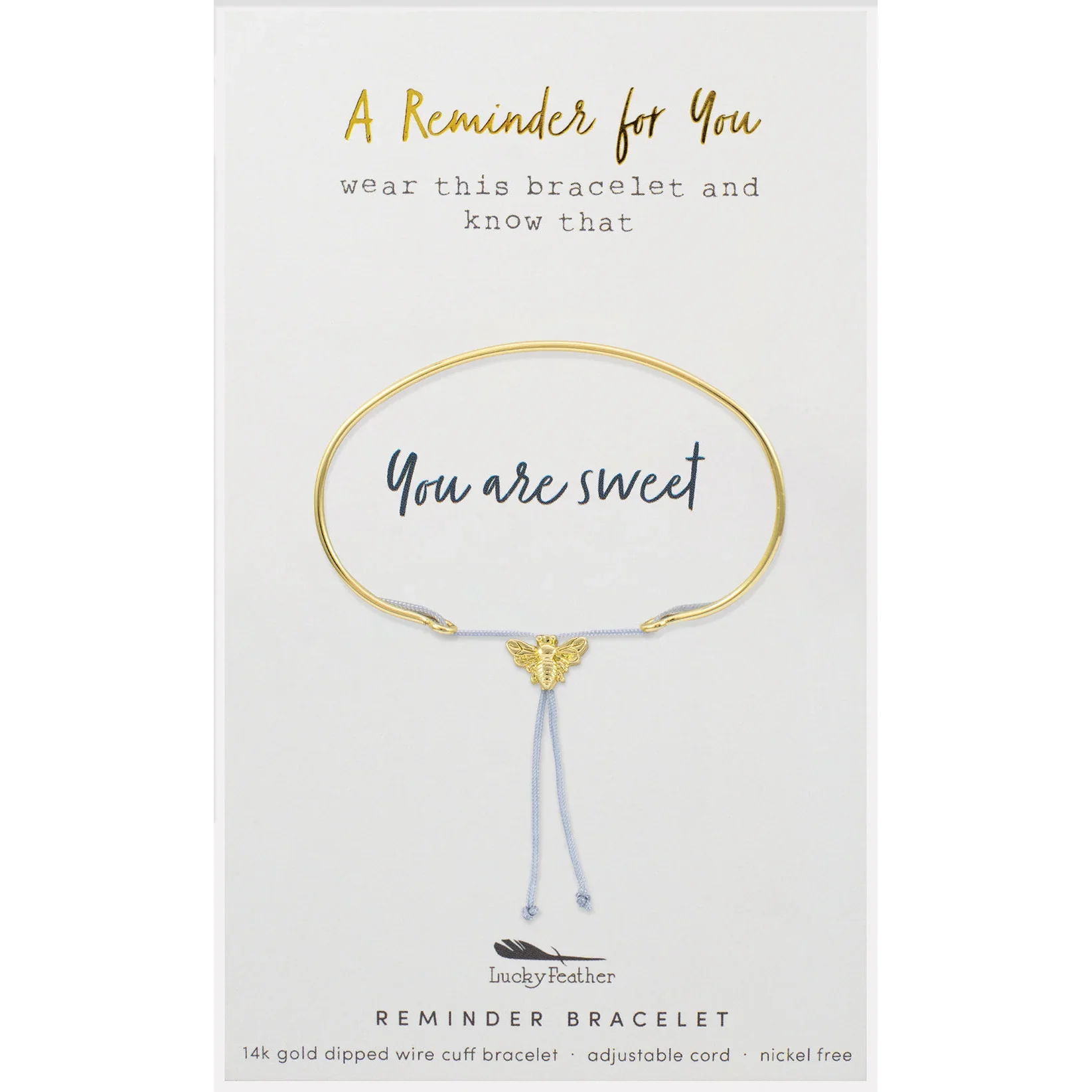 Reminder Bracelet Gold - Sweet