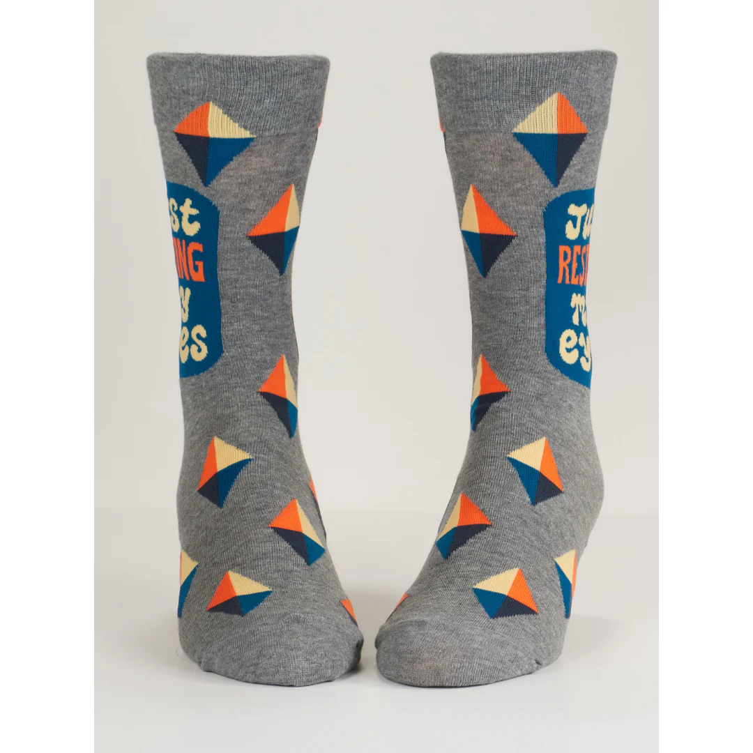 Resting My Eyes Men's Crew Socks - Image 2