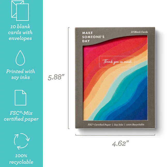 Rivers of Rainbow - Blank Thank You Note Cards - Image 3
