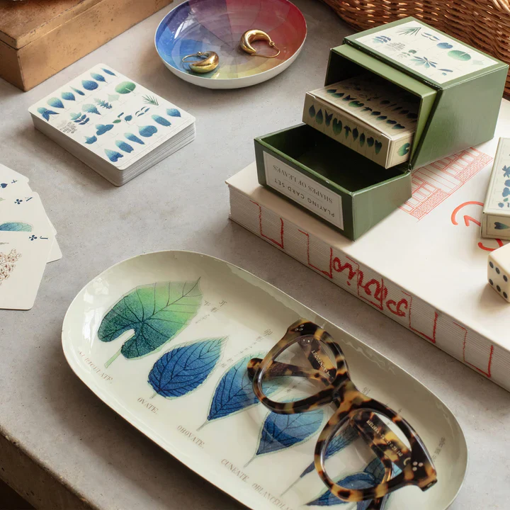 Roomytown Enamel Printed Tray - Shapes of Leaves - Image 3