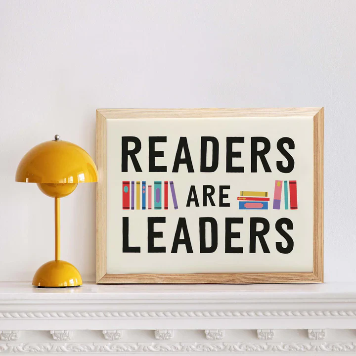 Roomytown Unframed Art Print 11"x14"- Readers are Leaders - Image 2