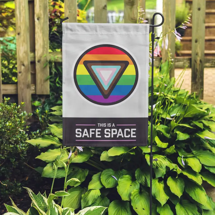 Safe Space Garden Flag - Image 2
