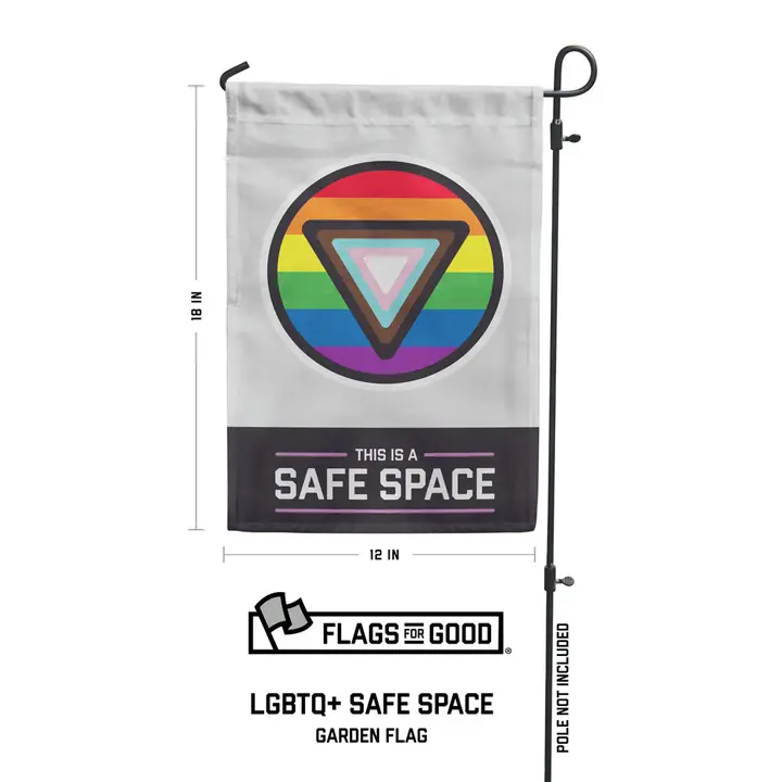 Safe Space Garden Flag - Image 3