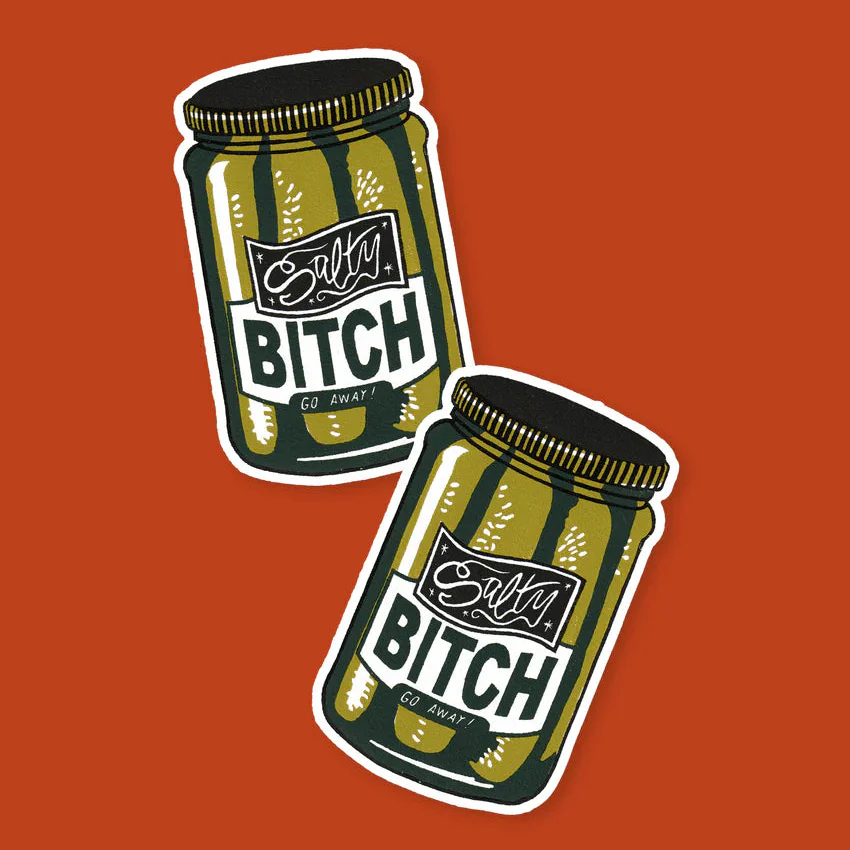 Salty Bitch Go Away Sticker - Image 2