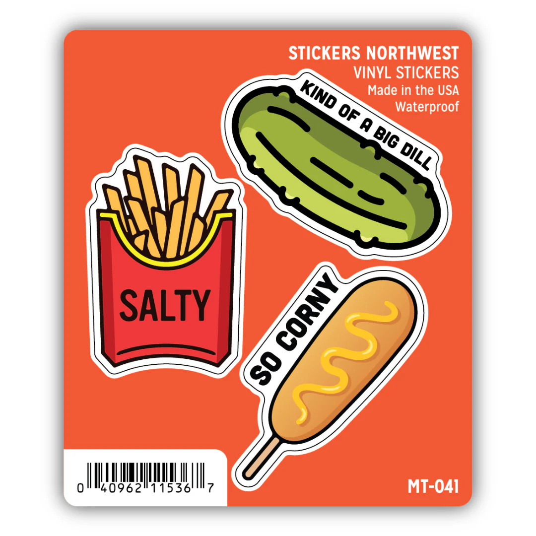 Salty Food Mini Trio Sticker Set