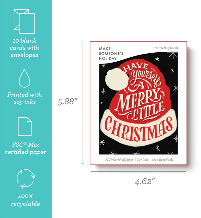 Santa’s Magic: Have Yourself a Merry Little Christmas Note Cards - Image 2
