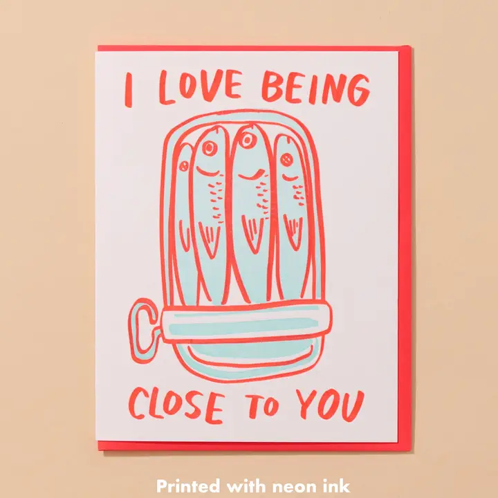 Sardine Love Letterpress Card