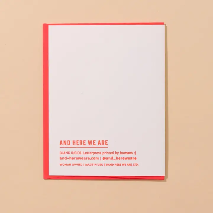 Sardine Love Letterpress Card - Image 3