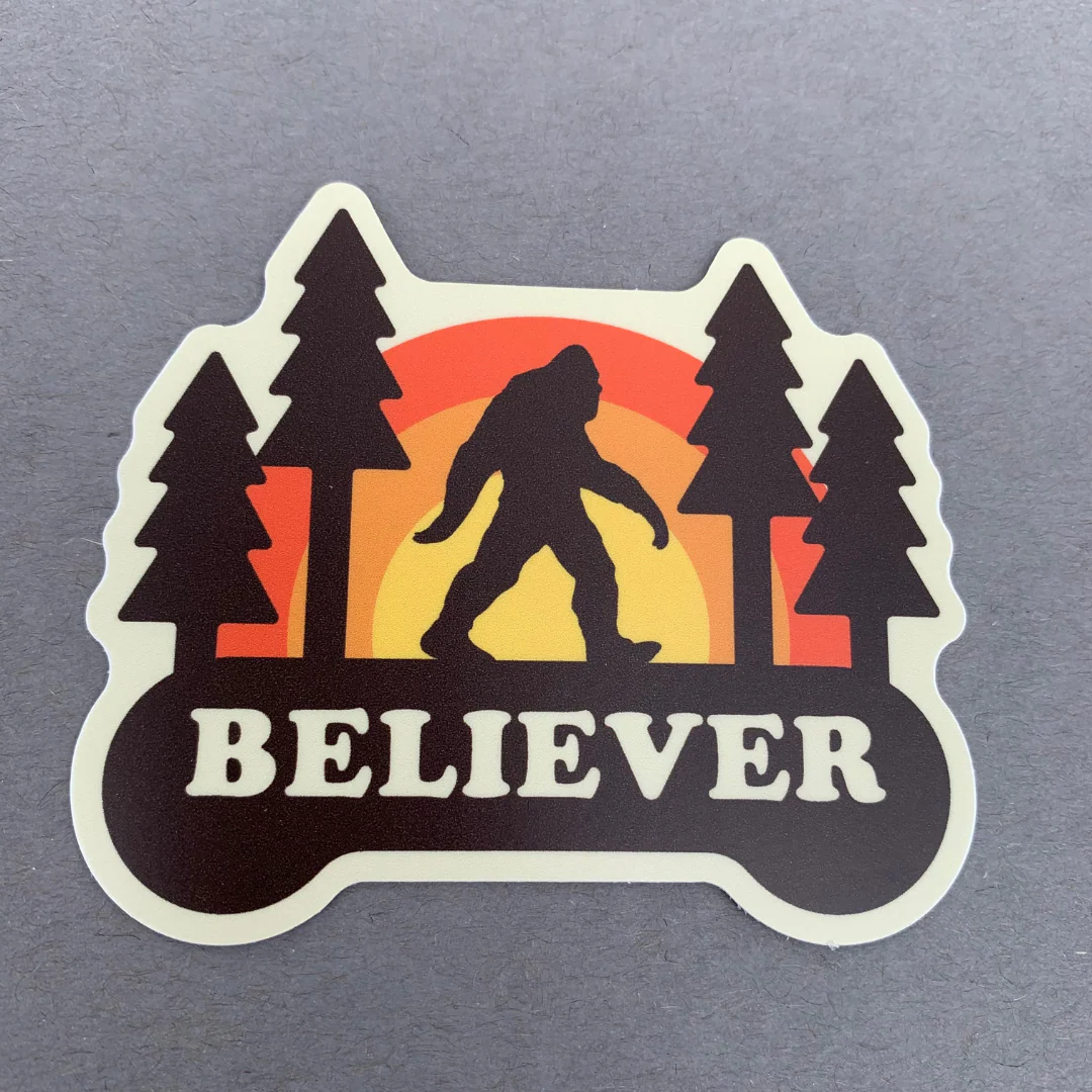 Sasquatch Believer Sticker - Image 2