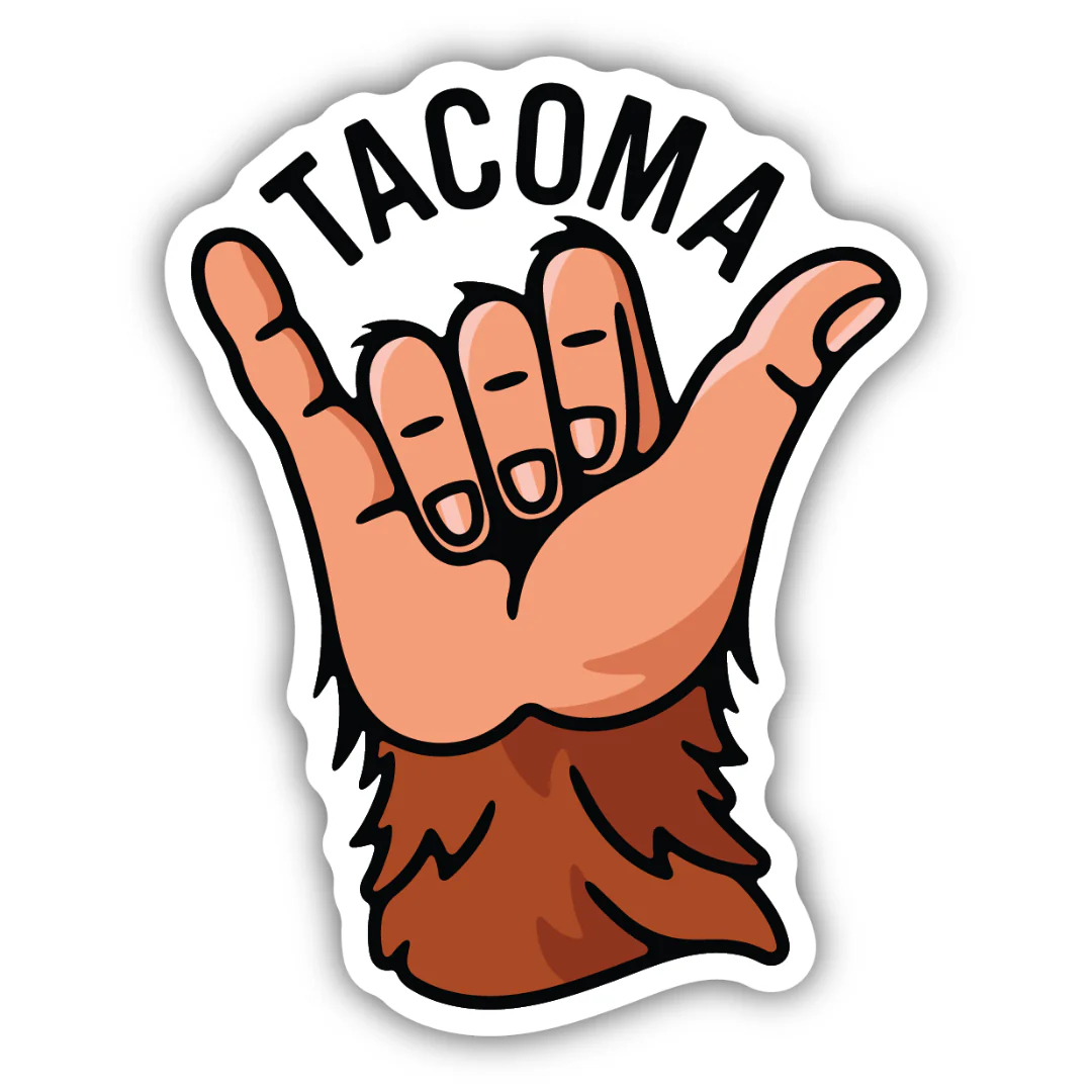 Sasquatch Tacoma Shaka ND Sticker