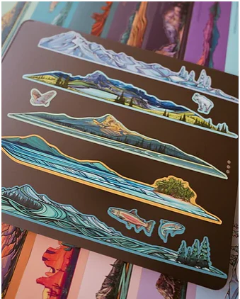 Hydrascape Miniscape Sticker - Sawtooths - Image 3