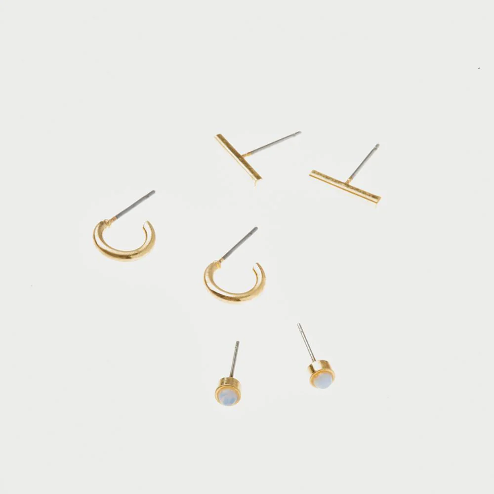 Scarlett Stud Trio - Gold - Image 2