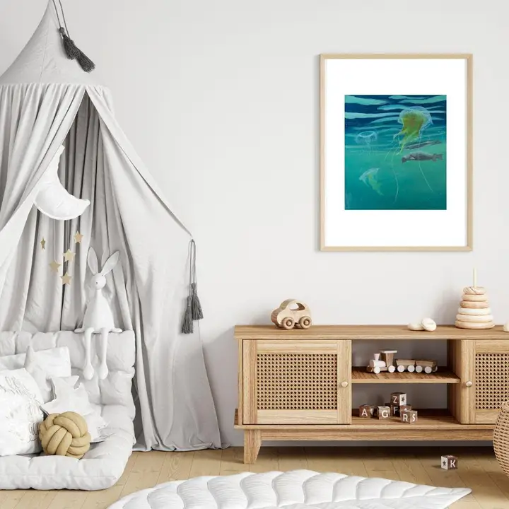 Seal and Jellyfish #1 Print 8"x10" - Image 2