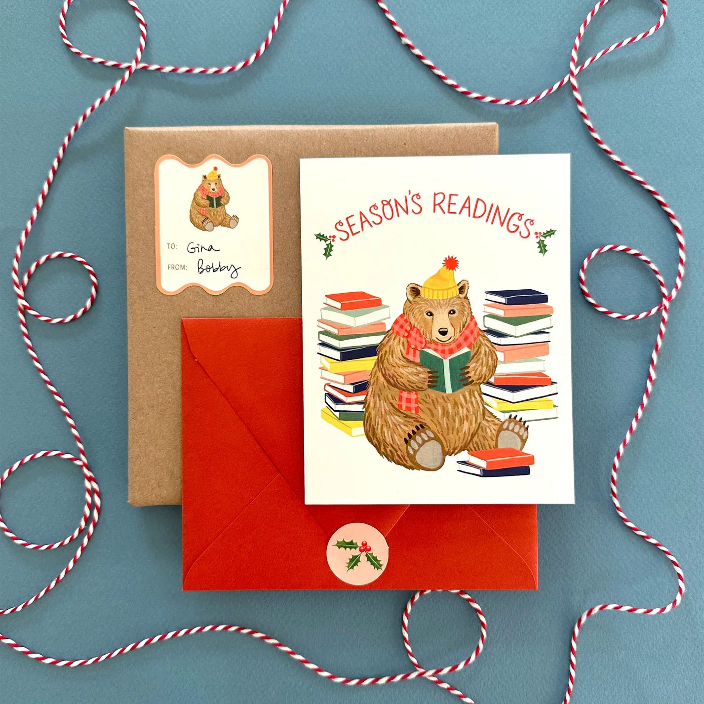 Seasons Readings Bear Card - Image 2