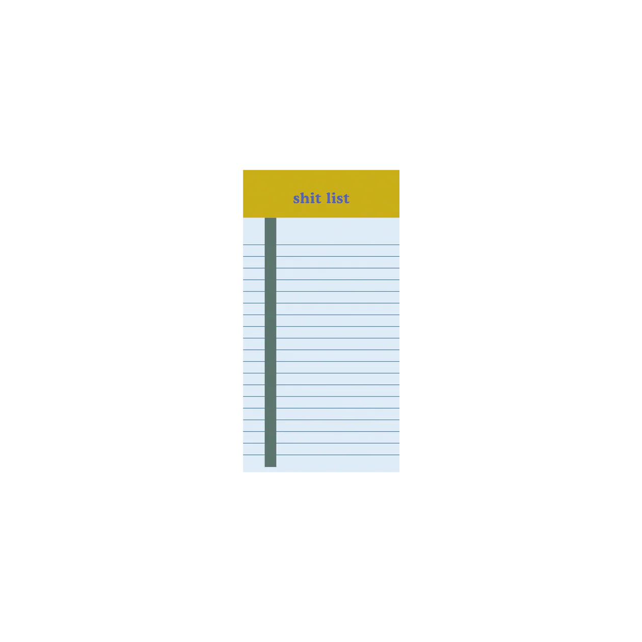 Sh*t List Extra Small Tearaway Notepad