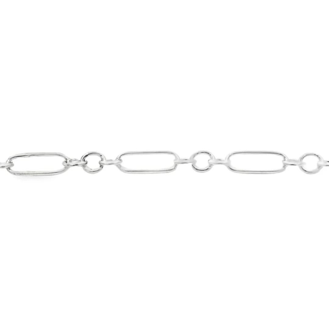 Silver Short & Long Link Bracelet - Image 2