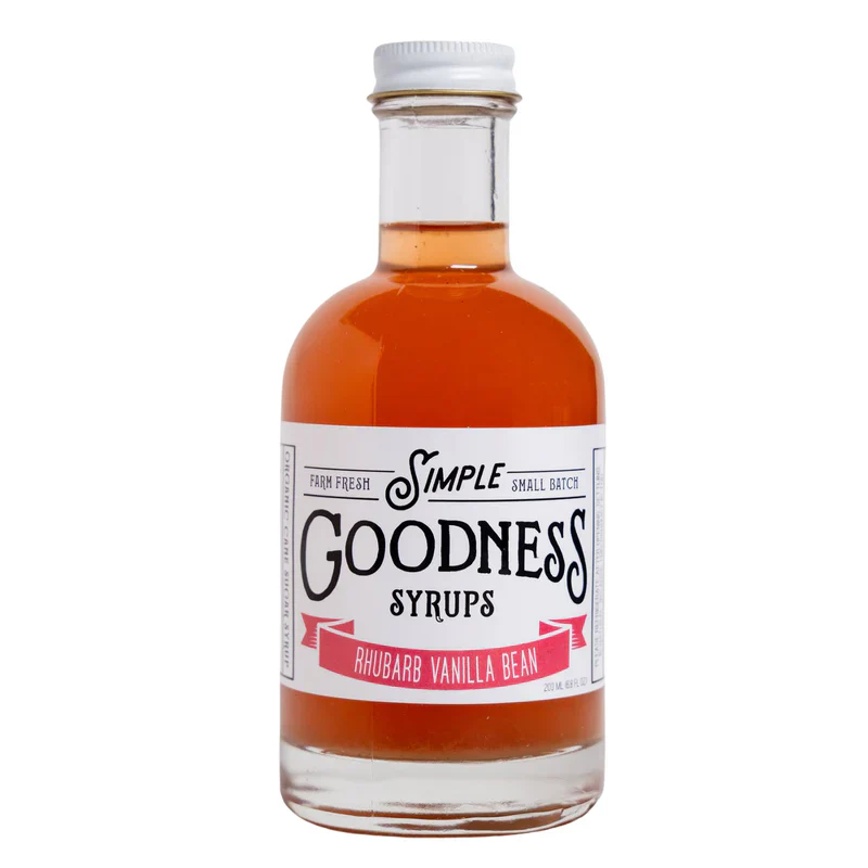 Simple Goodness Sisters - Rhubarb Vanilla Bean Syrup