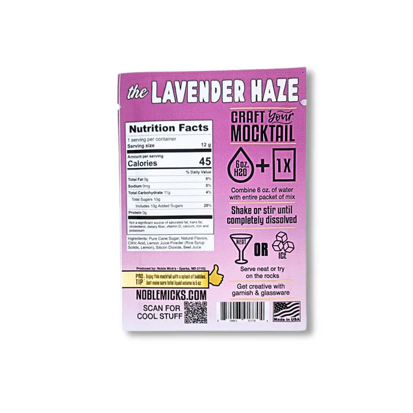 Single Serve Lavender Haze Mocktail Mix - Image 2