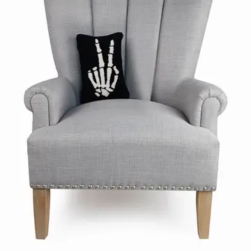 Skeleton Peace Hook Pillow - Image 2