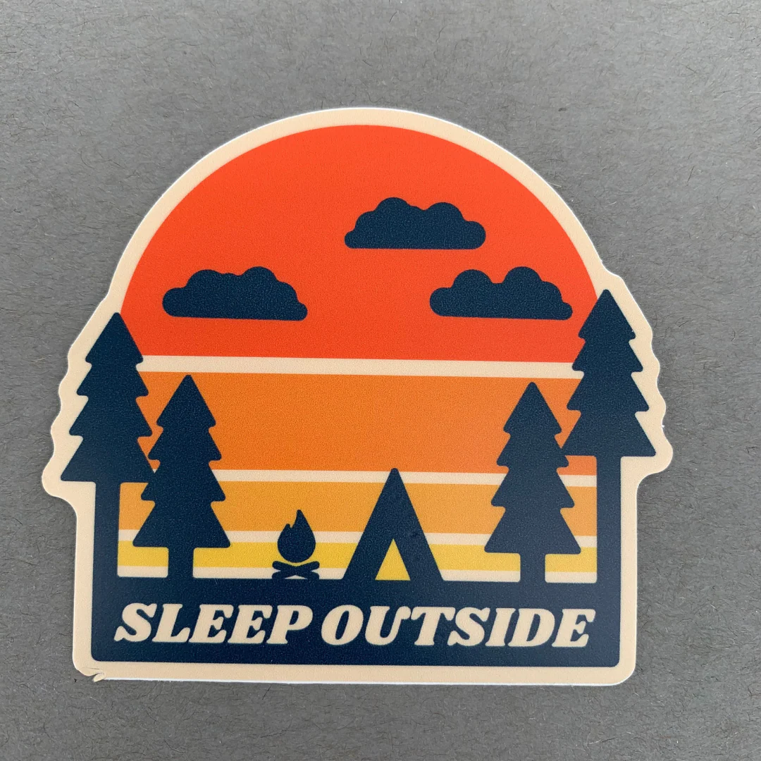 Sleep Outside Sticker - Image 2
