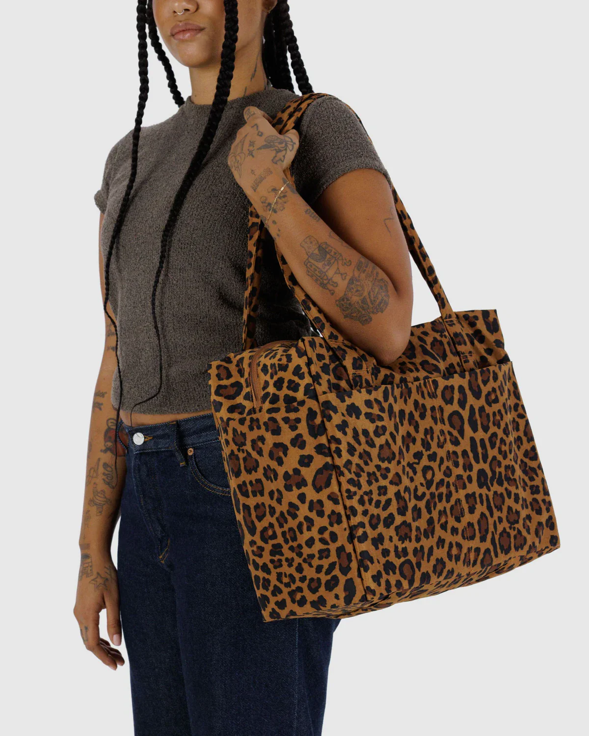 Baggu Small Cloud Carry-On - Leopard - Image 3