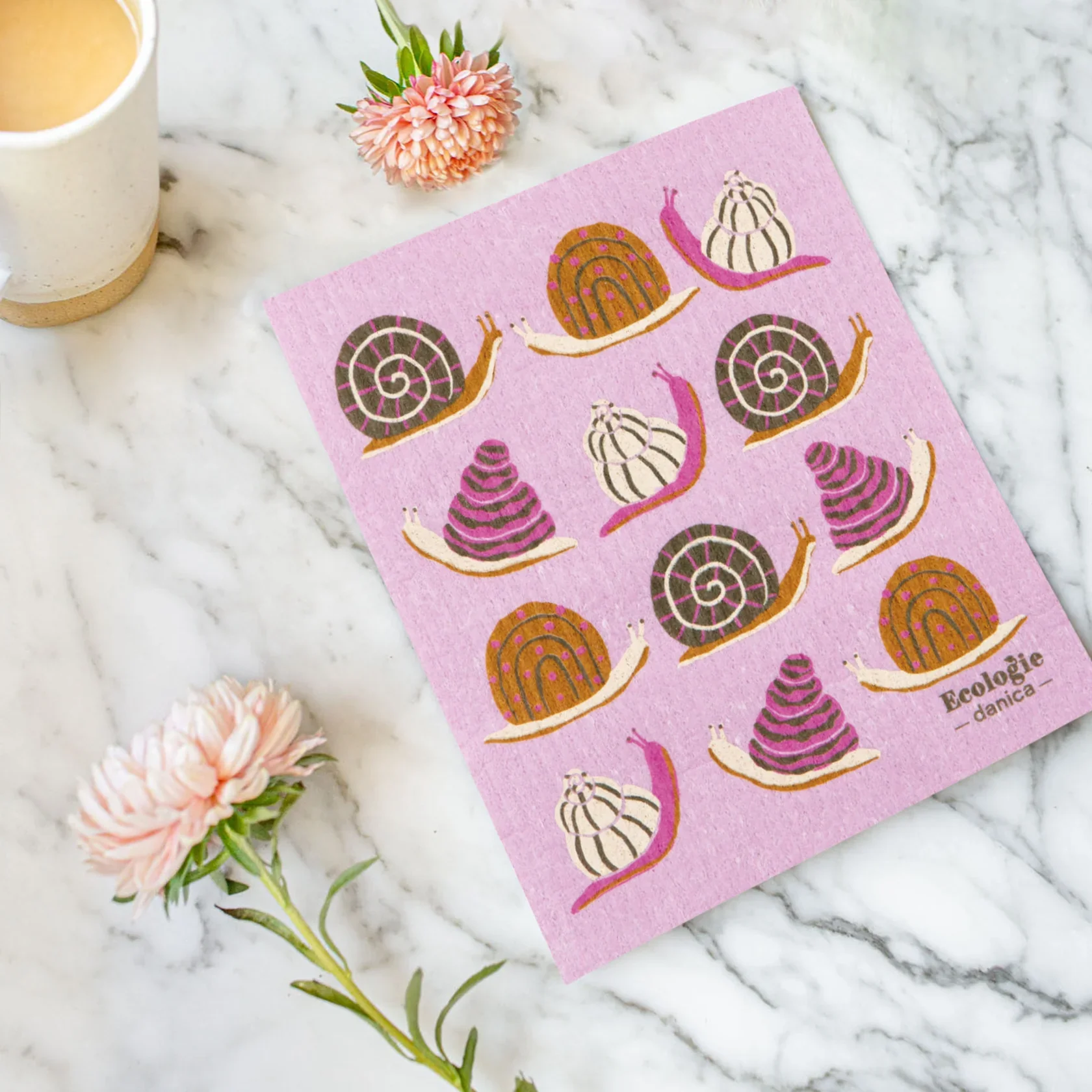 Snails Swedish Dishcloth - Image 2