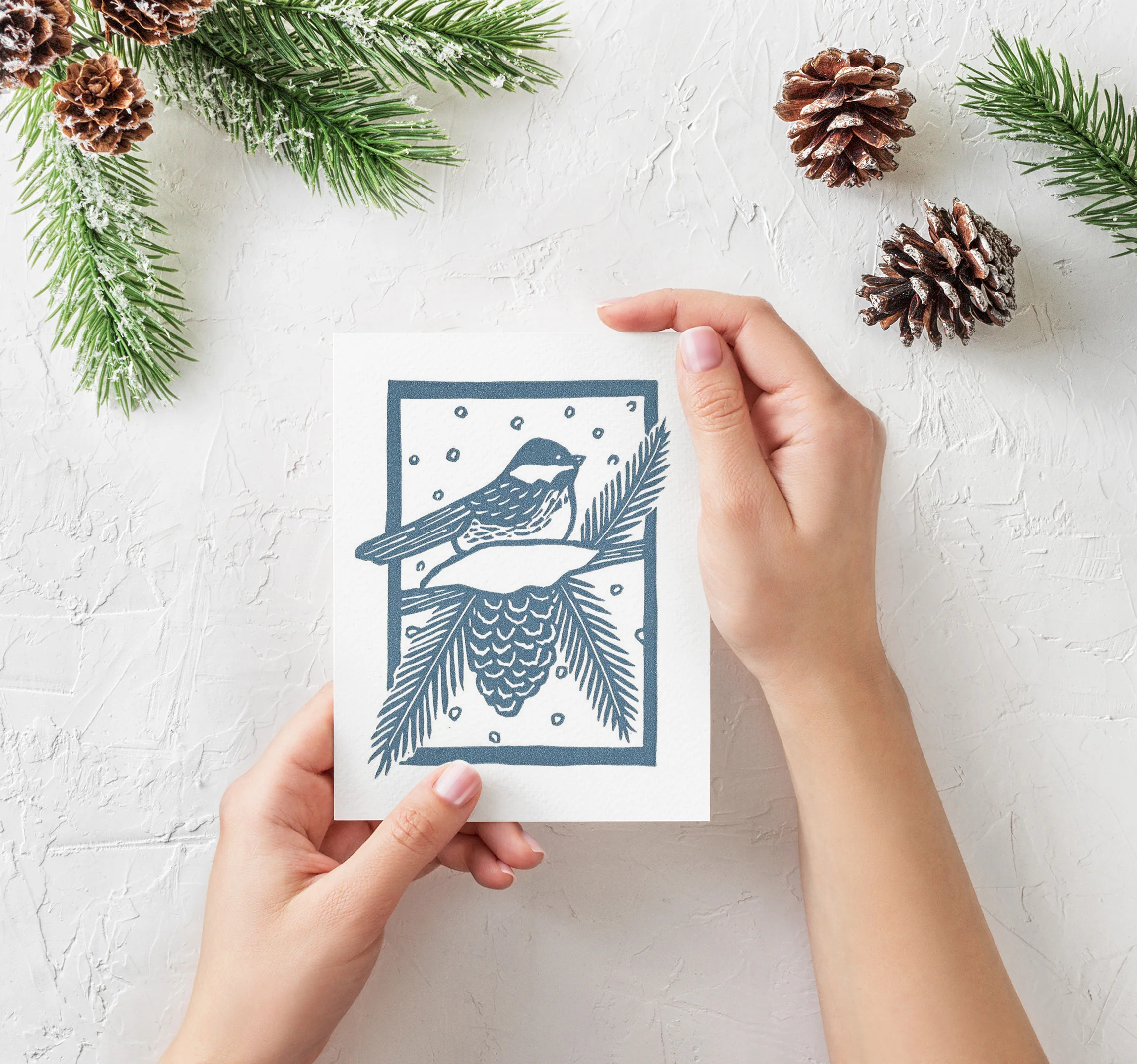 Snowy Chickadee Card - Image 2