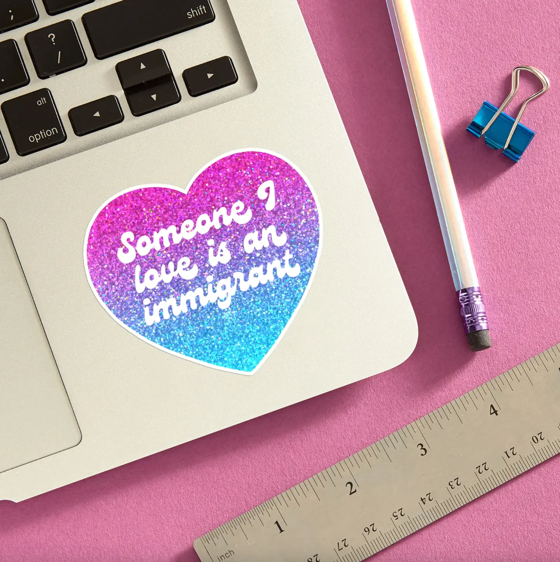 Someone I Love is an Immigrant Sticker - Image 2