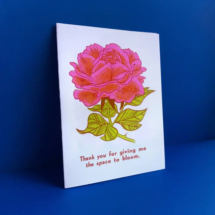 Space to Bloom - Parenting Risograph Card - Image 2