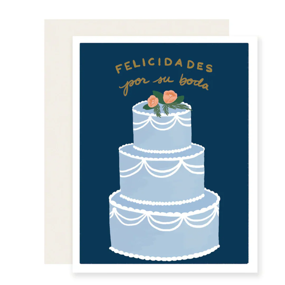 Spanish Boda Cake Card