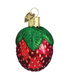 Sparkling Strawberry Ornament - Image 2